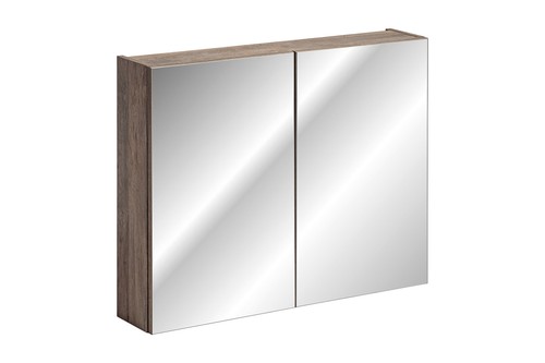 Badmöbel Set SANTA FE-V 160 cm BRAUN mit 2 Waschbecken MATT LED SOFT-CLOSE - Bild 10 von 15
