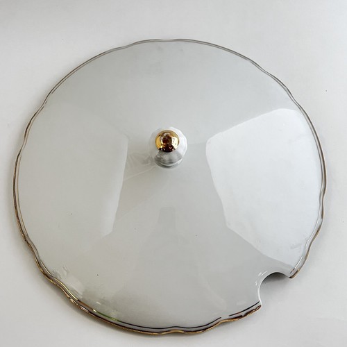 Bareuther & Co Soup Tureen BTH48 White Gold Verge Gold Trim 9 5/8 - Picture 6 of 10