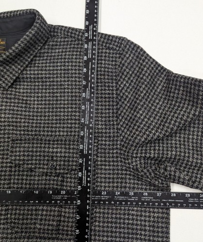 Filson Northwest Wool Shirt 20233071 Charcoal Grey Black Houndstooth Dogstooth - Picture 7 of 9