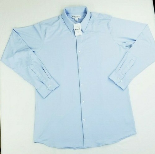 Mizzen+Main XXL Trim Light Pastel Blue Spinnaker Long Sleeve Men's Shirt NEW - Picture 2 of 6