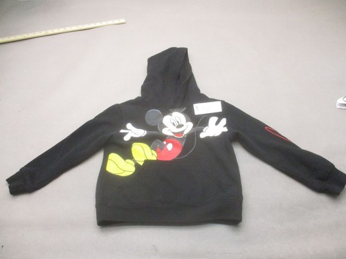 Disney Größe 4-5 Jahre Kinder Unisex schwarz bedruckt Baumwollmischung Fleece gefütterter Hoodie 288 - Bild 1 von 9