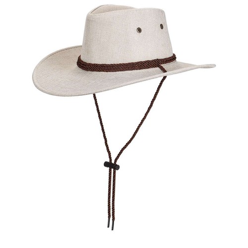 Sommer Sonne Bucket Cap Western Cowboy Fedora Stroh Leinen Netz Hut breite große Krempe - Bild 14 von 16