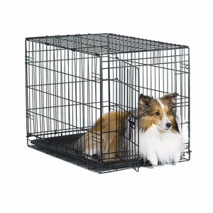 New-World-Folding-Metal-Dog-Crate-Single-Door-Dog-Crates-30-Inch