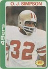 1978 Topps O.J. Simpson #400
