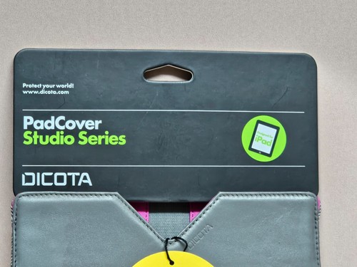 Dicota Housse Bag for iPad Cover snug protection tailor-made Grey/Pink - Picture 6 of 10