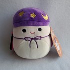 Squishmallow Carina the Mushroom 4.5" plush Purple Wizard cape Halloween 5"