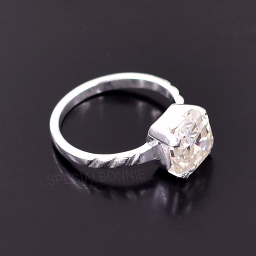 3Ct Certified White Diamond Solitaire Ring-Great Bling & Shine - Picture 3 of 11