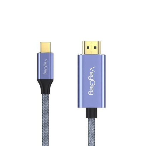 VegGieg V-Z625 6.6FT/2M USB C to HDMI Cable 4K, Anti-Interference Gold-Plated - Picture 1 of 7