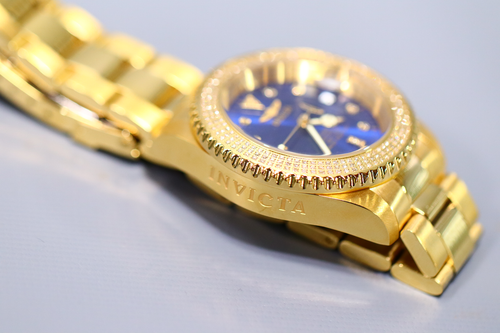 INVICTA Pro Diver Men 40mm Stainless Steel Gold Blue dial NH35A Automatic - Picture 5 of 8