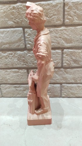 Antique Der Schmied Schlesisches Museum Symbol Worker Pink Hard Work Hand Made - Picture 5 of 7