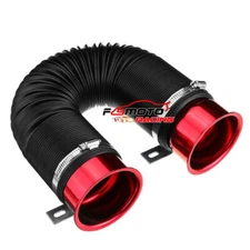 3'' Universal Flexible Car Cold Air Intake Hose Filter Pipe Telescopic Tube Kit
