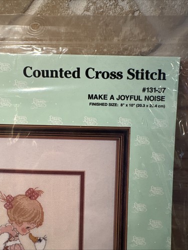 Lot 3 PRECIOUS MOMENTS 1993 Cross Stitch 131-30 131-31 131-37 Birth Announcement - Picture 3 of 10