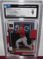 2022 PANINI CHRONICLES CLEARLY DONRUSS #29 SHOHEI OHTANI CGC 9 MINT