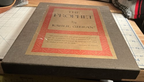 1969 KAHLIL GIBRAN "THE PROPHET" ILLUSTRATED USA HARDBACK BOOK & SLIPCASE 12th - Picture 5 of 16