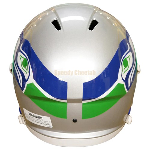 Seattle Seahawks 1983-01 Throwback Speed Full Size Replica Football Helmet - Picture 3 of 4