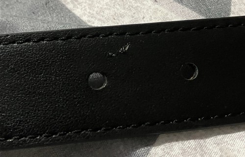 Youth Reversible Black/brown Belt XL/XXL Leather Lined - Picture 4 of 5