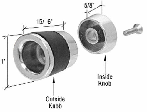 Chrome Plated Shower Door Knob