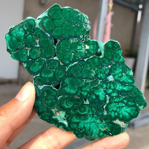 146g Natural Shiny Green Bright Malachite Fibre Crystal Mineral specimen Q434 - Bild 15 von 15
