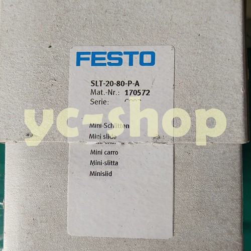 New Festo SLT-20-80-P-A 170572 Slide Cylinder By DHL Expedited Shipping - Picture 1 of 3