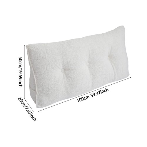 King Size Wedge Lumbar Pillow Cushion Bolster Soft Headboard Backrest Supportor - Picture 27 of 36