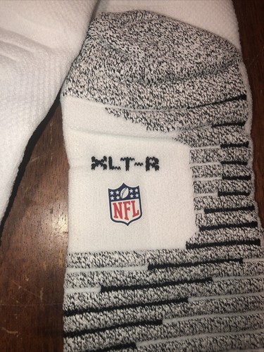 Calcetines de campo Nike NFL blancos totalmente nuevos talla XLT Miami Dolphin Team número 1 par - Imagen 5 de 5