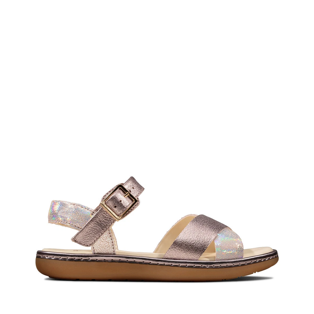 BNIB Clarks Girls Skylark Pure Pink Leather Sandals F Fitting eBay