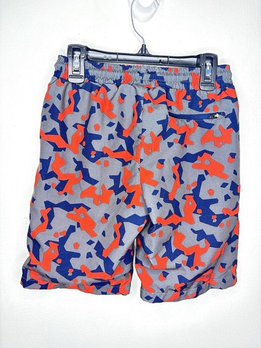 Eddie Bauer Hybrid Shorts Boys Size Small 7-8 Camo Orange Lined Land & Water - Picture 3 of 4