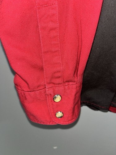 Vintage Wrangler Aztec Western Shirt Colorblock Pearl Snap 100% Cotton Mens XL - Picture 8 of 11