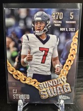 CJ Stroud 2024 Topps Chrome Football Sunday Swag #SS-7 Houston Texans