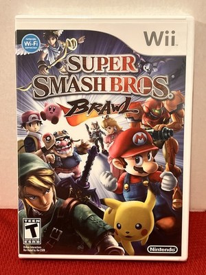 Nintendo Wii Super Smash Bros. Brawl NEW - (sealed-shrink wrap partially torn)