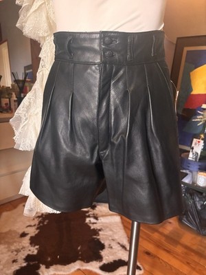 Ledershorts High Waist