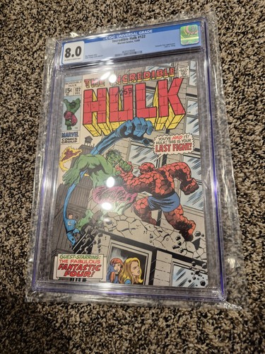 Cómics de Marvel The Incredible Hulk #122 CGC 8,0 vs. THING - Imagen 3 de 6