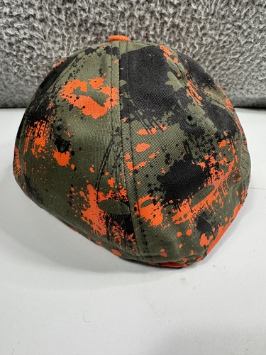 Gorra New Era Ajustada Para Hombre 7 1/8 Naranja Camuflaje Calavera Paracaídas Bordada - Imagen 6 de 11