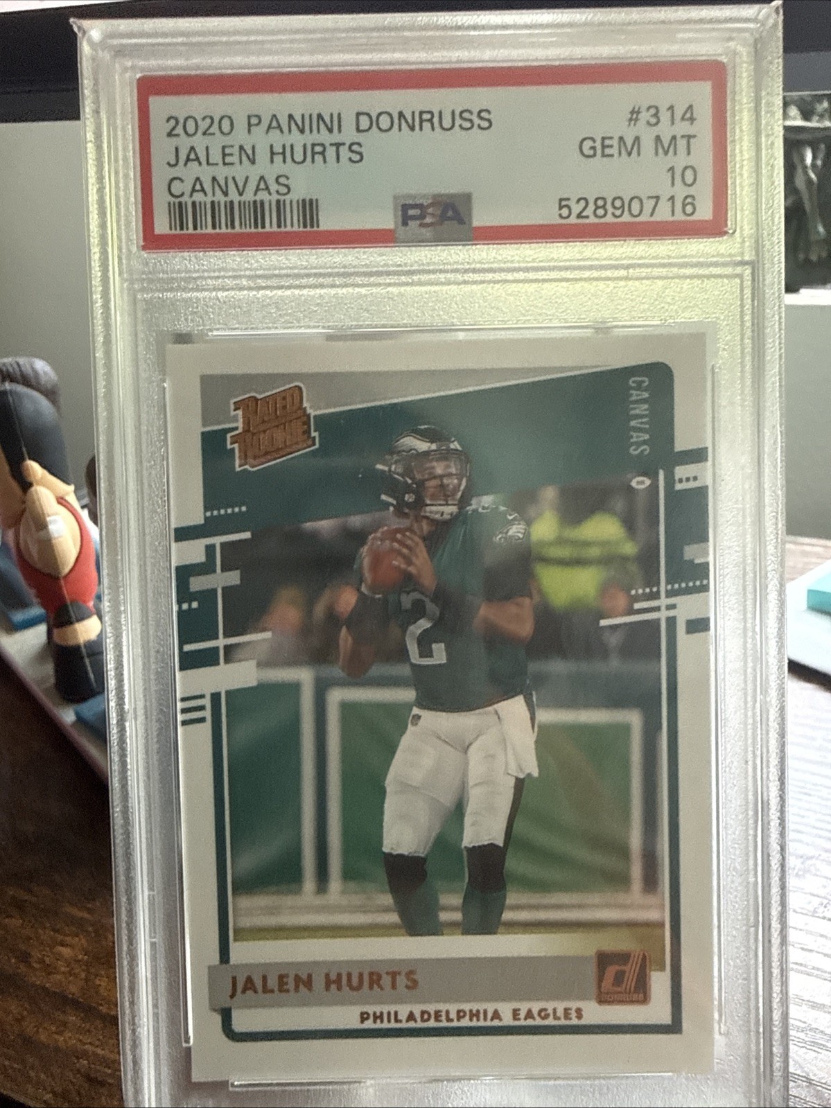 Jalen Hurts Panini Donruss #314 Canvas