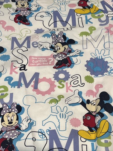 Disney Scrub Top Womens Plus Size 2XL Mickey & Minnie Mouse & Turtles W/Pockets - Picture 2 of 5