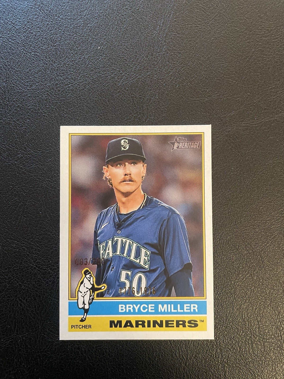2025 Topps Heritage - Bryce Miller #107 Bicentennial /200
