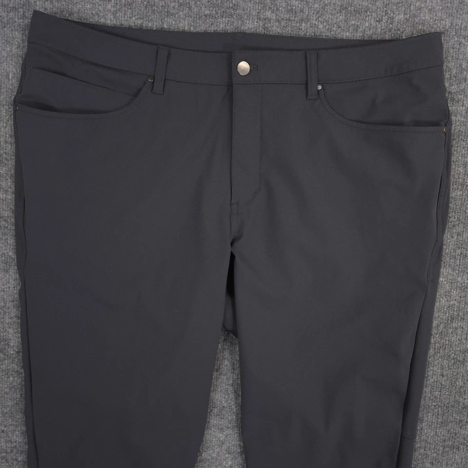 Брюки мужские Lululemon ABC 40X29 серые приталенные варпстрем производительность гольф повседневные - Изображение 2 из 4
