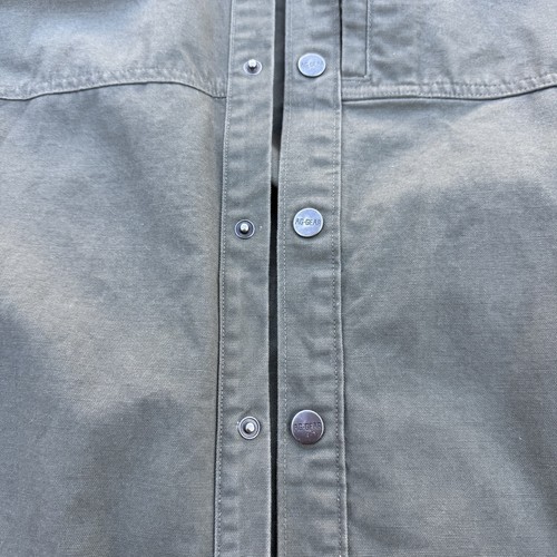 AG Gear Shirt Moosgrün Snap Large Farmhand Overshirt Baumwolle Canvas Shacket - Bild 4 von 12