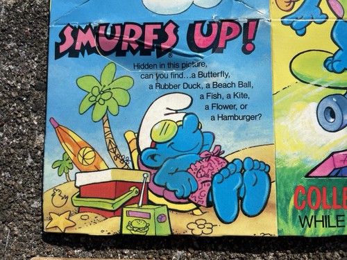 1980’s Smurfs Hardee’s Children’s Meal Box Funmeal Pack 80’s Dibujos animados - Imagen 12 de 14