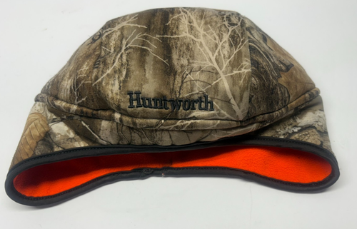 Huntworth Victor Reversible Camo & Orange Hunting Cap Beanie - Picture 1 of 4