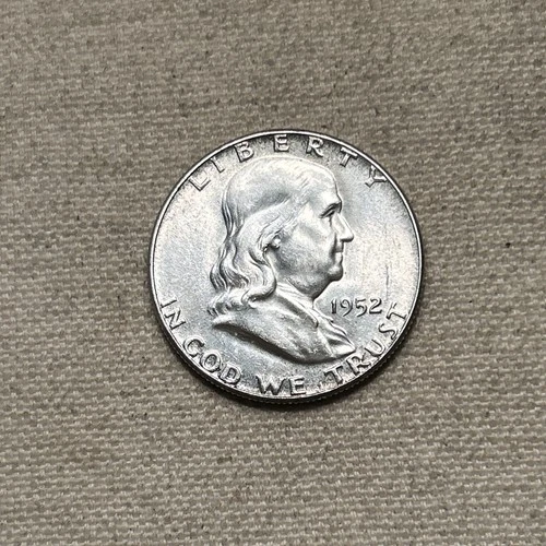 1952 50C BU Silver Franklin Half Dollar
