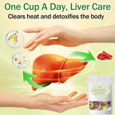 15 Bags Dandelion Wolfberry Tea, Natural Kidneys Liver Health Goji Berry Ch...