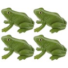 4 Pcs Mini Frog Figures Small Plastic Frogs Animal Toys Figurines