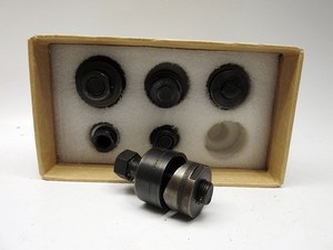 SET OF SIX APPEAR UNUSED GENUINE GREENLEE KNOCKOUT PUNCHES FROM 2" TO 3/4"