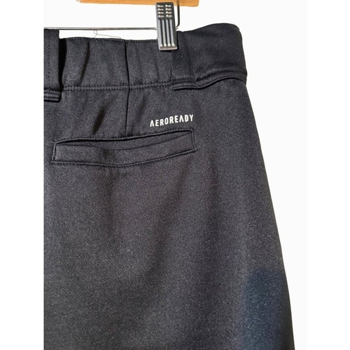 Adidas Aeroready Youth Baseball Pants Black Elastic Bottoms Size Large - Picture 4 of 8