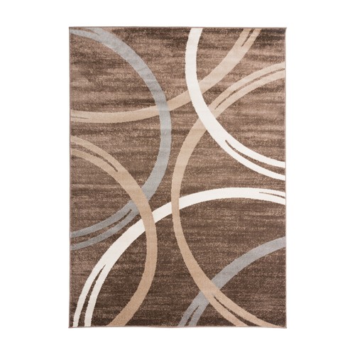 Rugshop Area Rug Modern Abstract Circles Design Rugs for Living Room Brown Rugs - Foto 2 di 144