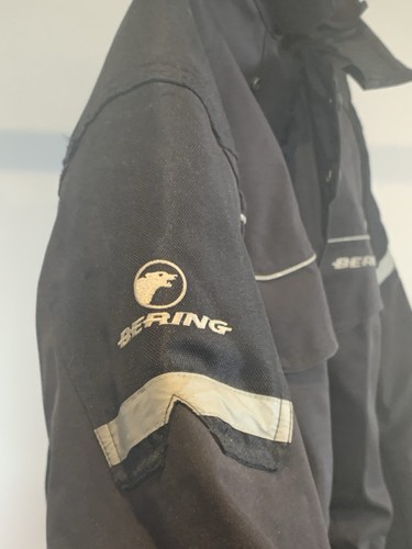 Men’s Bering Motorcycle Jacket Size Large Black Protective Touring Jacket - Picture 9 of 19