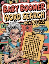 Baby Boomer Word Search: Nostalgic Large Print Hidden Messages Word Find Puzzles
