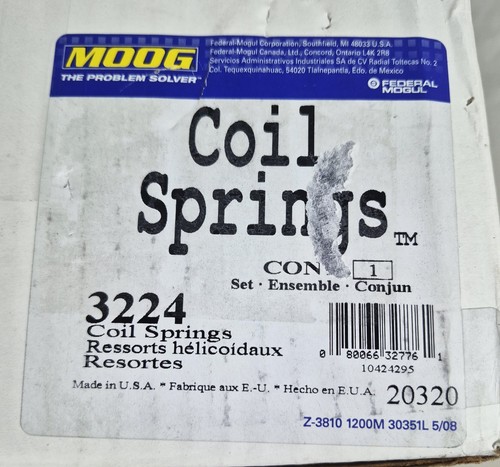 MOOG 3224 Coil Spring Set for Jeep Wrangler - Picture 2 of 5