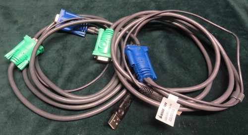 IOGEAR 8 Port Multi-Platform KVM Switch MiniView Ultra+ GCS1808 Rack Ears Cables - Afbeelding 5 van 5